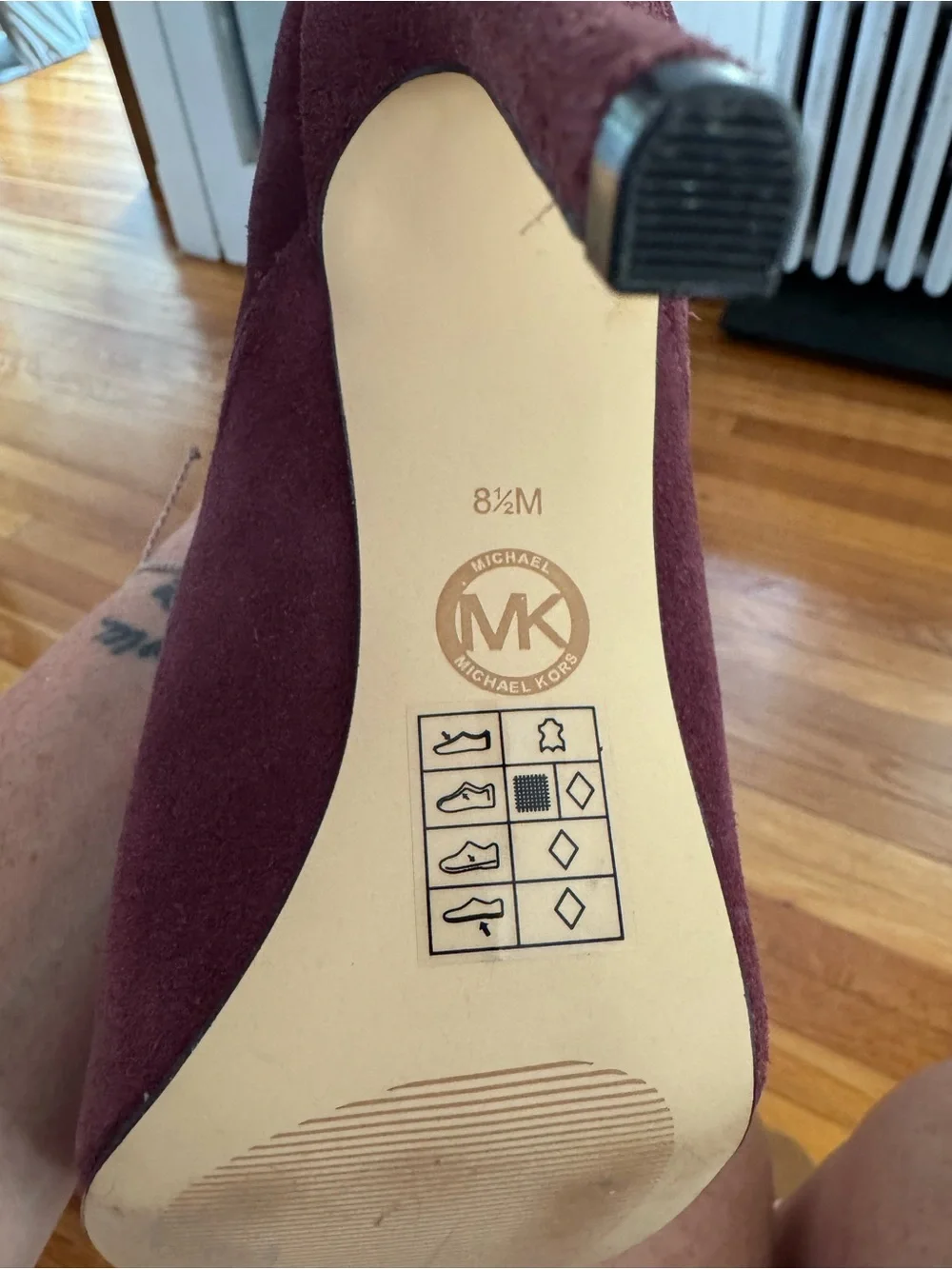 Michael Kors plum suede